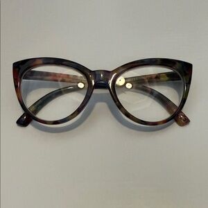Betsey Johnson Multicolor Cat-Eye Glasses